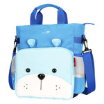 NOHOO Kid Tote Bag Smart Bear Blue