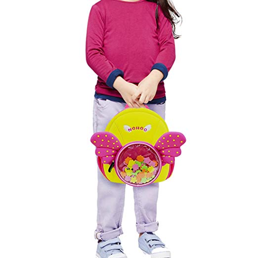 NOHOO Kid Angel 3D Design School Bag Waterproof Preschool Backpack Bags