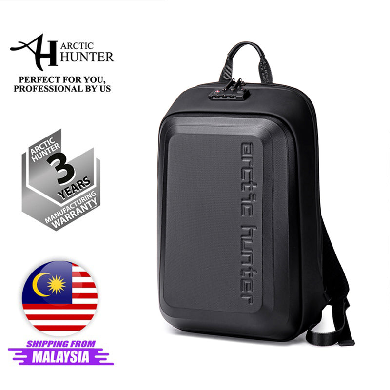 Arctic Hunter iGrande Solid Hard Case Storage TSA Lock Laptop Backpac   Bag2u Dot Com Sdn Bhd 1305991A