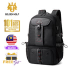 Golden Wolf Trax Multi Compartment Big Capacity Laptop Backpack (17")