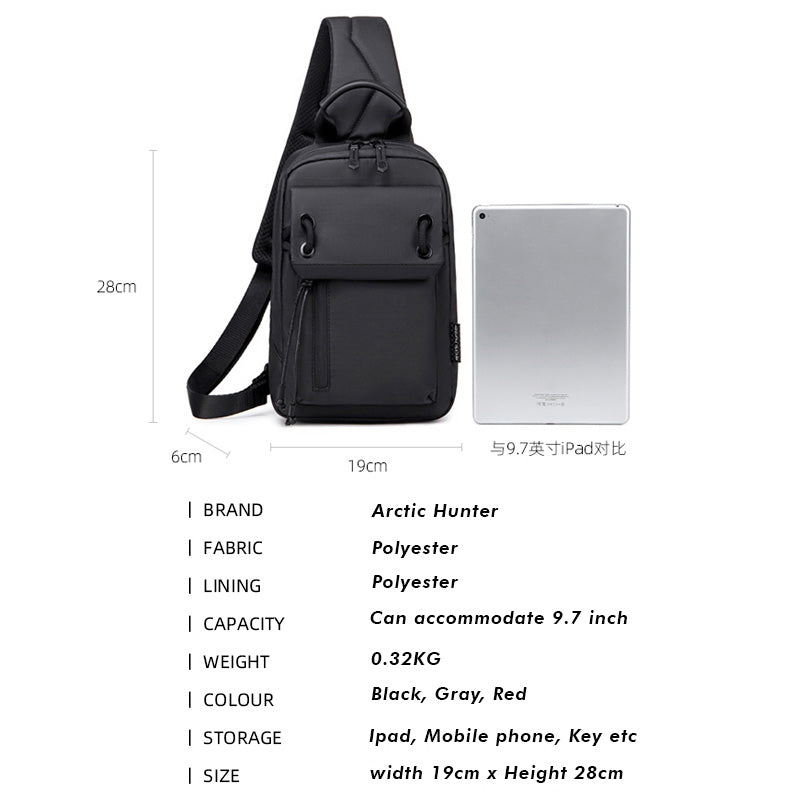 Arctic Hunter i-Resin Simple Trendz Though Design Crossbody Bag Tablet (9.7")