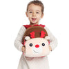 NOHOO Kid 3D Rudolph Design Backpack Cartoon Design Soft Fluffy Toodler Winter