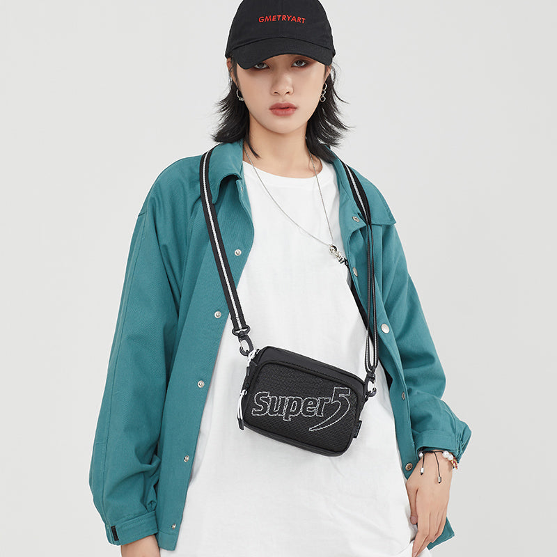 Super Streetwear - Netting Cross Body Sling Bag (Landscape)