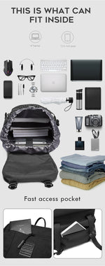 Bange Canvas Multiple Compartment Big Capacity Large Trending Laptop Backpack (15.6")