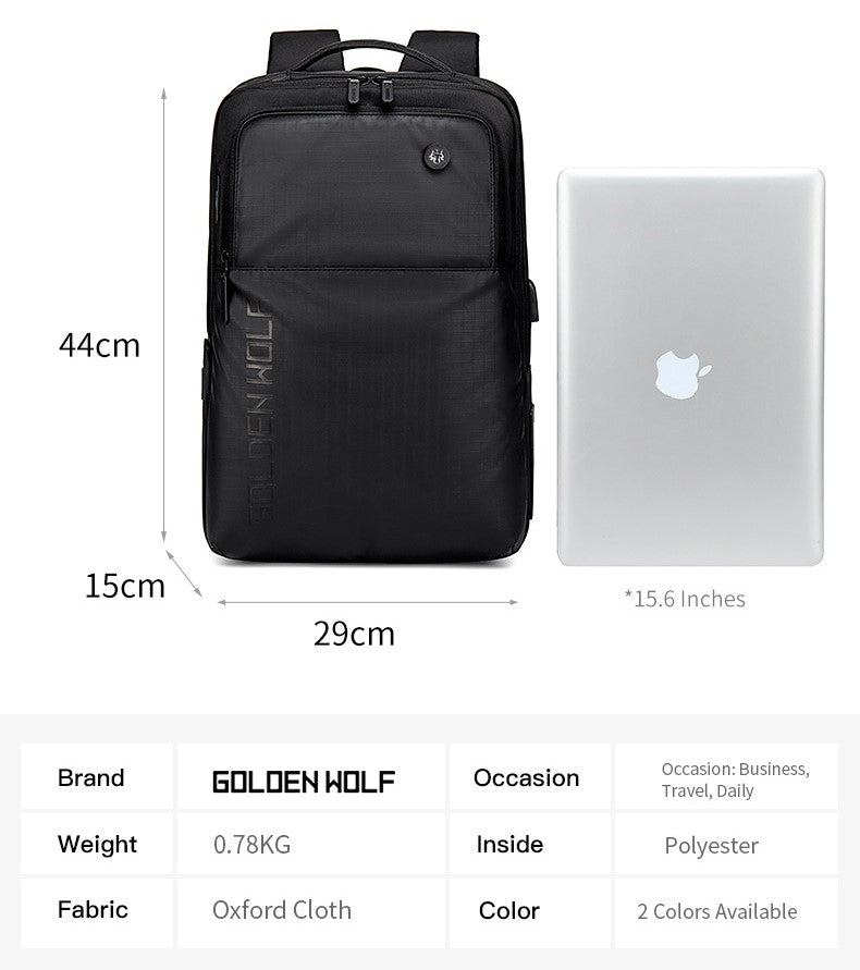 Golden Wolf Thunder Backpack (15.6" Laptop)