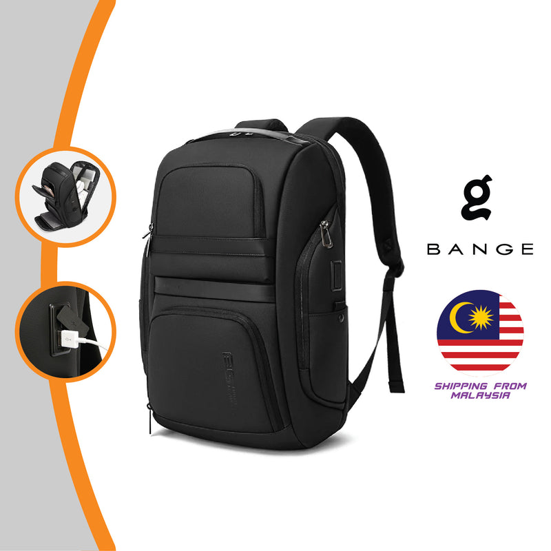 Bange Surge Laptop Backpack Laptop Bag College Study Bag Business Multi Compartment (15.6")