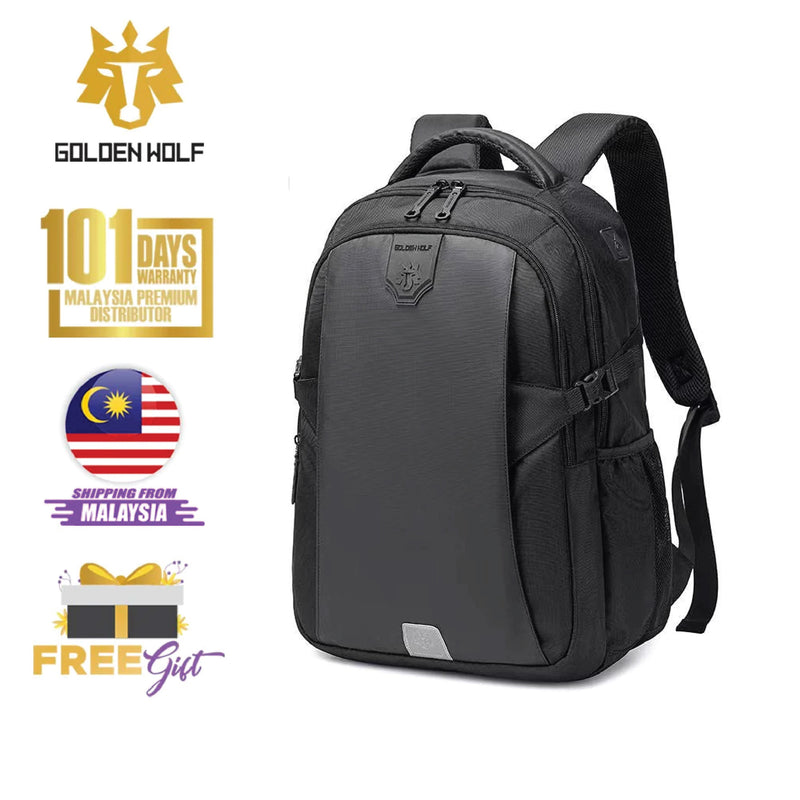 Golden Wolf Clover Backpack