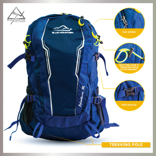 Blue Mountain Hiking Backpack 30L