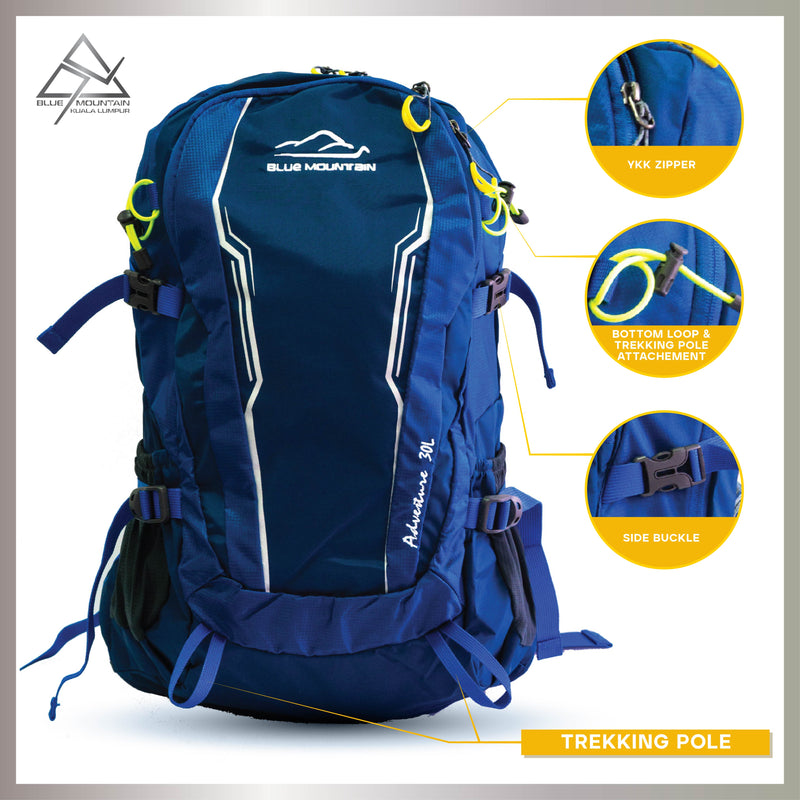 Everest Backpack Hiking Bag Royal Blue Vintage Never Used | eBay