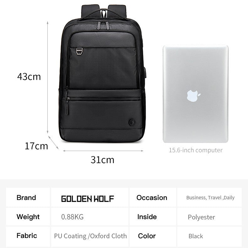 Golden Wolf Phase Backpack (15.6" Laptop)