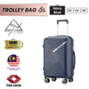Blue Mountain 20"/24"/28" Cosmo UNBREAKABLE PP Expandable Hard Case Luggage Hand Bag TSA Lock Trolley Suitcases
