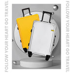 Blue Mountain 20"/24" Robo PC Trolley Suitcases Luggage Hand Trolley Hard Case Bag TSA Lock
