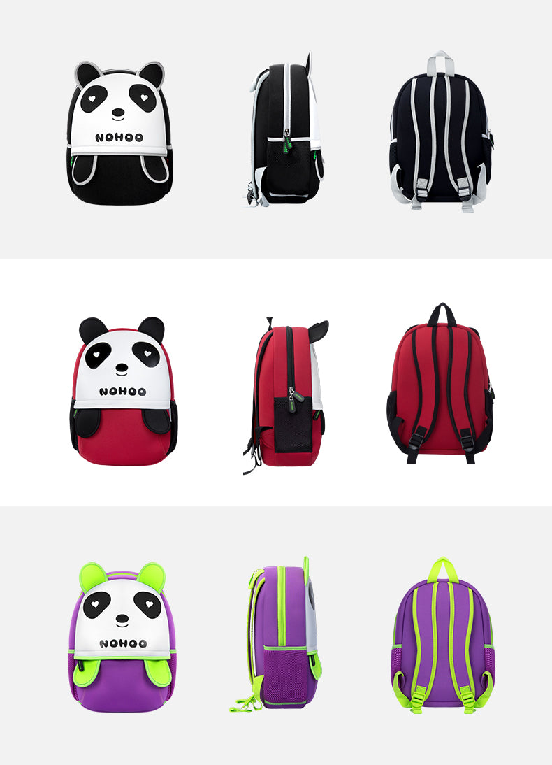 NOHOO Kid Loving Panda Design Children Boy Travel School Bag Beg Sekolah Bags A4