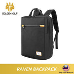 Golden Wolf Raven Backpack (15.6" Laptop)