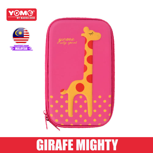 Yome Giraffe Pencil Case EVA+PU Material Hard Casing Back To School
