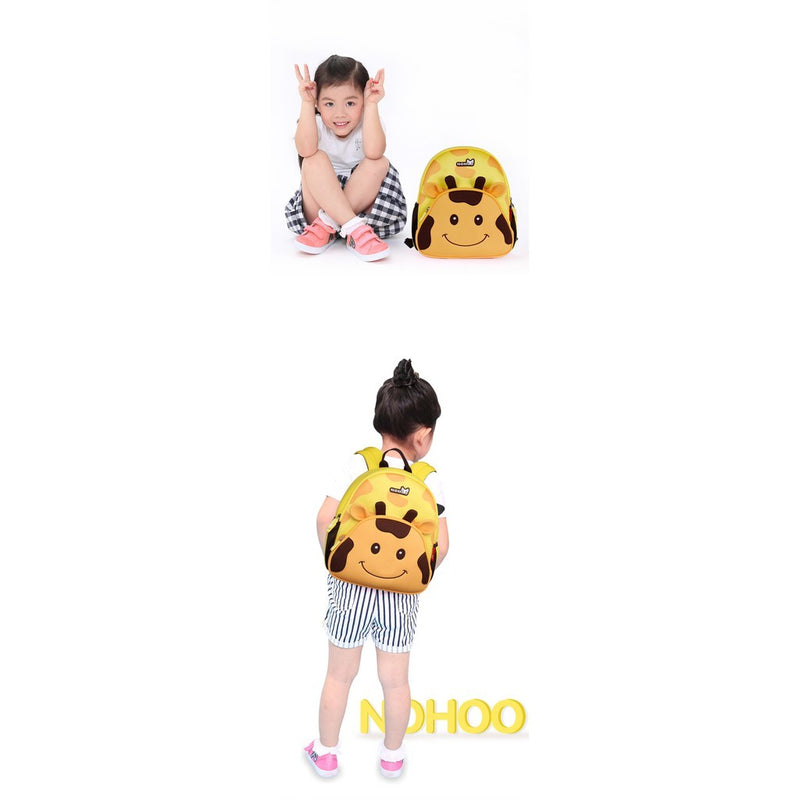 NOHOO Kid Giraffe 3D Design Kindergarden Bag Waterproof Preschool Backpack Bags