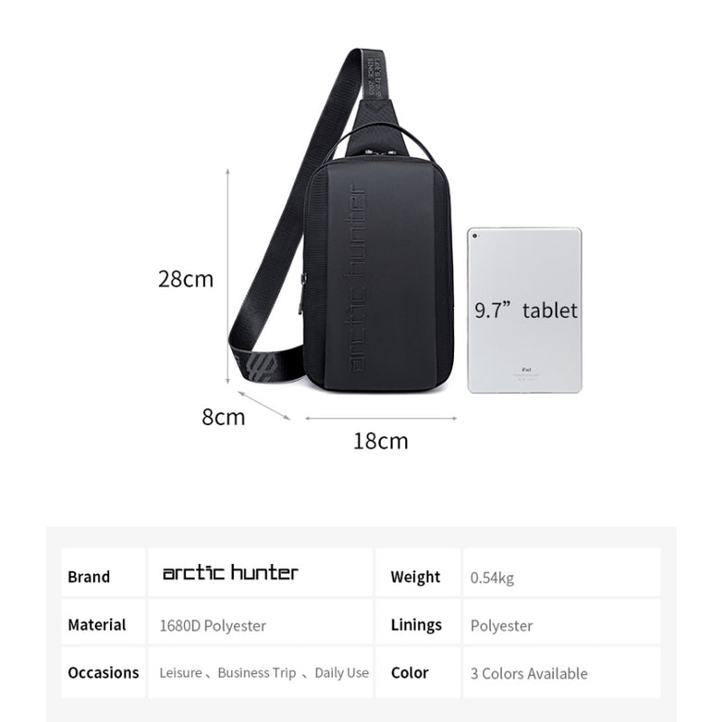 Arctic Hunter i-Apex Satchel Crossbody Bag Tablet Crossbody Bag (9.7")
